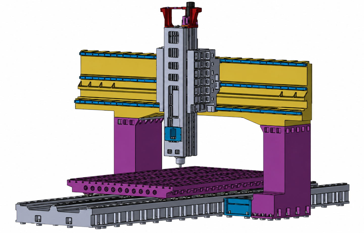 Gantry machine CAD assembly used to frame the engineering challenge