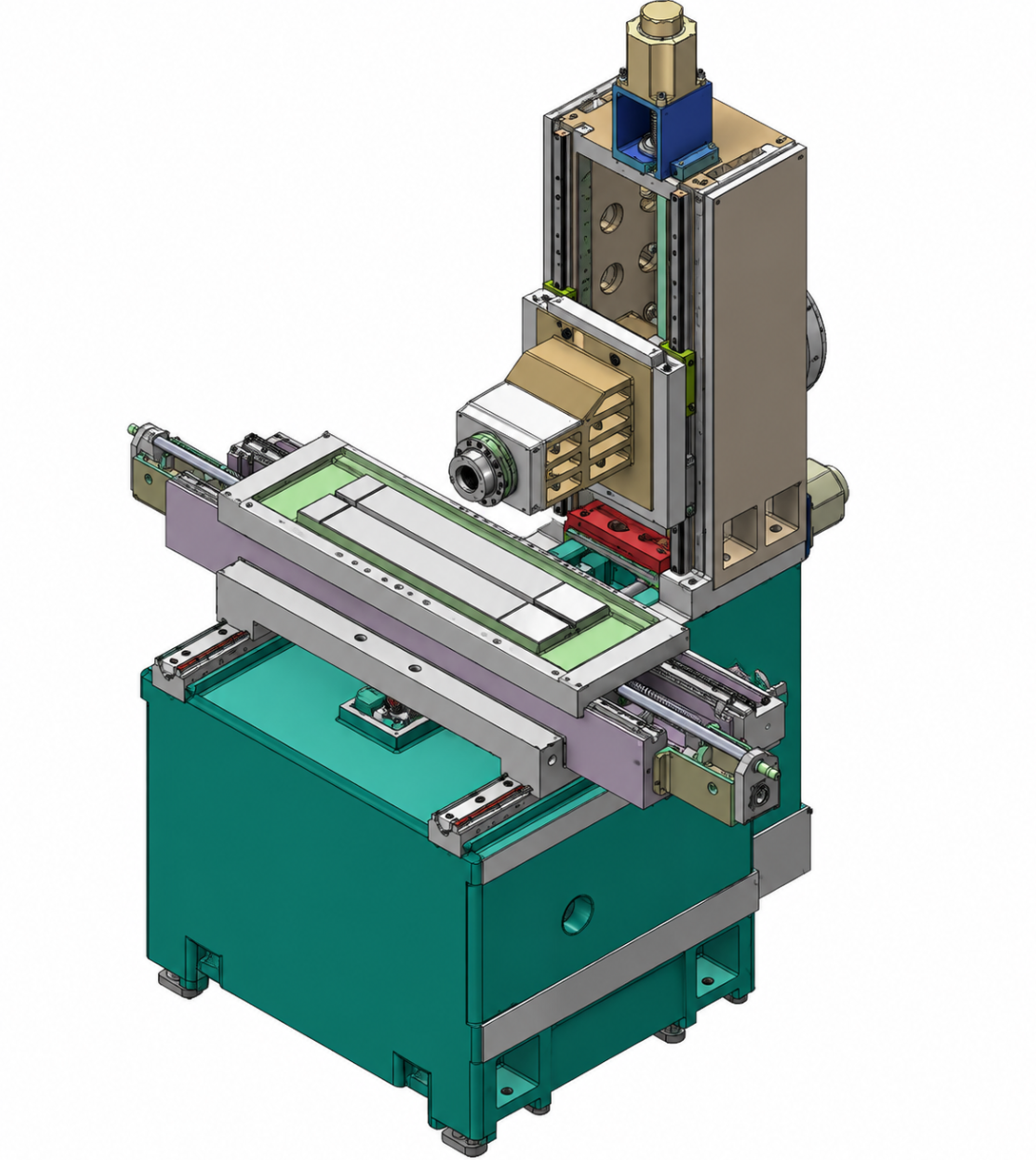 High precision grinding machine CAD assembly used to frame the engineering challenge