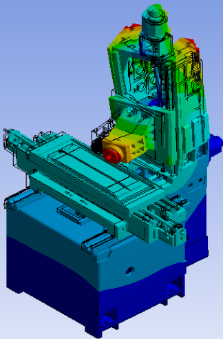 Revised whole machine modal result for the second structural mode