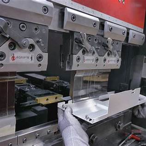 Sheet metal design represented by a press brake forming a folded metal component